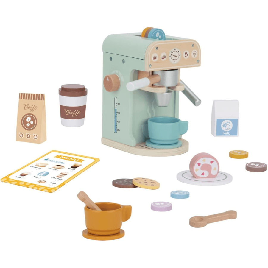 TOOKY TOY Wooden Coffee Shop Set  –